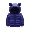 Süße Baby Mädchen Winterkleidung Kinder Leichte Daunenmäntel mit Ohr Hoodie Frühling Mädchen Jacke Kleinkind Kinder Kleidung für Jungen Mantel 240129