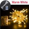 Cordas 5/10m guirlanda árvore de natal fada luz bateria caixa corda lâmpada corrente à prova dwaterproof água casa festa de casamento ao ar livre decoração do feriado