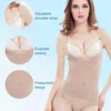 Damen Shapers Frauen Polyester Bodysuit Unterwäsche Körperform Korsett Siamese Triangle Shapper After Pull-Off Lace