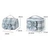 Cosmetic Bags Portable Makeup Bag For Women Classic Plaid Storage Case With Bow Decor Travel Toiletry Girls Gift