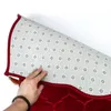 Zachte Gebed Mat voor Moslim Ramadan Antislip Flanel Aanbidding Gewatteerde Portable Knielen Embossing Vloer Tapijten Gift 240131