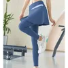 Tennis Skorts Nude High Stretch Colour Blocking Golf Yoga Skirt Pants Waisted Quick Dry Sports Leggings Fitness 240202