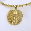 Italien lyxiga smycken 18k guld pläterad för kvinnor vackra hänge bröllopsfest smycken 240202