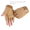 Cycling Gloves Men Women Outdoor Sport Fitness Half Finger Bicycle Glove Army Tactical Camouflage Military Non Slip Palm Mitten S64