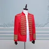 Drop King Prince Renaissance Medieval Men Royal Court Cosplay Costume Coat Stage Blazers Party Uniform plus size S-3XL 240131