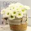 Fiori decorativi 10 pezzi margherita di seta artificiale per feste casa cucina giardino decorazioni per matrimoni tavolo Gerbera disposizione dei fiori finti fai da te