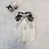 Dog Apparel White Princess Sweater Clothes Sweet Bowknot Design Small Clothing Cat Kawaii Warm Thick Fashion Pet Products Wholesale