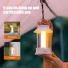 Taşınabilir LED Kamp Fener Adımsız Çizim Atmosfer Gece Işık Açık Çadır Asma Lamba 10000mah Acil Güç Bankası 240119