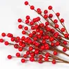 Decorative Flowers 4Pcs Artificial Berries Eye-catching Vibrant Holly Berry For Home Party Christmas Decoration