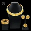 SYHOL 24K Original Women Luxury Jewelry Set Colorful Rhinestone Gold Plated Necklace Classic Choker Style Wedding Banquet 240130
