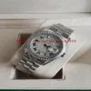 Sell Unisex Fashion Watches 36 mm 118346 Day Date President Roman Dial Asia Automatic Mechanical Unisex Platinum Diamond Bezel2417