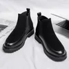 Winter Men's Luxury Designer Genuine Leather Chelsea Boots Fashion Cowhide British Style Ankle Boots High Top Mens Shoes 240118