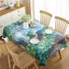 Bordduk Peacock Wild Animal Cover Rectangular Dining TablecoLt Coffee Mat Kitchen Bankett Minimalistisk dekoration