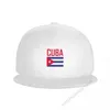 Casquettes de balle Cuba Casquette de baseball à bord plat respirant réglable hommes femmes chapeau de hip hop en plein air pour cadeau