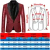 Brillant or paillettes paillettes embelli Blazer veste hommes discothèque bal Costume manteaux hommes Costume Homme scène vêtements pour chanteurs 240118