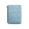 Exquisite High-grade Leather Business Zipper Bag Office Loose-leaf Book Insert Notebook Planner Stationery Supplies