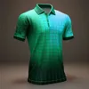 Funny T Shirt For Men Plaid Printing Summer Buttons Short Sleeve Polo Shirt Oversized Golf Shirt Fashion Street Y2k Clothing 240124