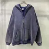 Batik Fleece Zipperedパーカー240127