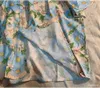 Kobiety Bluzki Pastorowa historia kwiatowa koszula stokrotka nadrukowane japońskie koszule retro kobiety lato letnie hawajskie plażę w stylu kubańscy styl