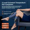 Electric Heating Leg Massage Apparatus Pressotherapy Calf Massager Air Pressure Vibration Kneading Compression Leg Massager 240202