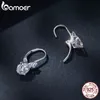 2 CTTW Ear Buckles 925 Sterling Silver Hoop Earrings for Women Fine Jewelry Gift 240119