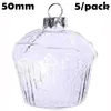 Party Decoration 5 Pieces X Diy Paintable Home Wedding Christmas Ornament Ball 80mm Glass Heart