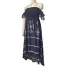 Casual Dresses Charming Long Dress Strapless Beach Bandeau Elegant Lady Boho Dressing Up