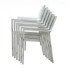 Mobilier de Camp nordique tout en aluminium chaises d'extérieur Simple maison blanc chaise de Camping loisirs en plein air balcon jardin plage