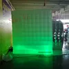 Cube de souffleur d'air gonflable de haute qualité, 6x6x3mH (20x20x10 pieds), cabine de studio gonflable à LED avec LED colorées, vente en gros