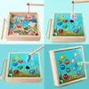 Montessori jouets éducatifs en bois jeux magnétiques jouet de pêche jeu enfants 3D poisson bébé en plein air drôle pour enfants cadeaux 240202