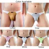 Unterhosen Sexy MensPenis Bulge Pouch Unterwäsche Patchwork Briefs Low-Rise Durchsichtige Höschen Elastische Männliche Erotische Dessous