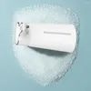 Flytande tvåldispenser 400 ml automatiska dispensers väggmonterad liqiud USB laddning av beröringslös hand för hemmakontor