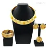 SYHOL 24K Original Women Luxury Jewelry Set Colorful Rhinestone Gold Plated Necklace Classic Choker Style Wedding Banquet 240130