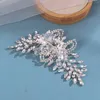 Grampos de cabelo feminino strass lado estável aperto espumante headpiece para vestido penteado fazendo ferramentas