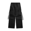 Pantaloni da uomo tinta unita multitasche pantaloni sportivi di tendenza all'aperto impermeabili multifunzionali casual da campeggio cargo