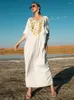 Ubranie etniczne Eid Ramadan Party Dress for Muslim Women Hafdery Diamondos Largos Kaftan Dubai Abaya Arab Arab Islamskie sukienki