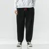 Zimowe gęstwy spodnie Mężczyźni ciepłe zimne moda retro gruba jagnięcinowa wełniana wełniana streetwear Hip Hop luźne proste spodnie męskie spodnie 240122