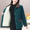 Kvinnors jackor höst vinter kvinnor kläder berber fleece varma rockar koreanska mode lösa casual förtjockas mångsidig lång ärm tungt