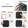 SMART LOCK TUYA WIFI ELEKTRONISK DOOR FINGERPRINT LOCKLOCK Lösenord IC Kort App Lås upp USB -avgift