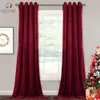 RYB HOME 1 Piece Super Soft Luxury Velvet Warm Blackout Energy Grommet Eyelet Curtain Drapery for Decor Home Theater Living Room 240119