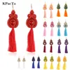 KPACTA Fashion Soutache Long Tassel Kolczyki w stylu etnicznym biżuteria Kobiety