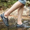 Beathable Barefoot Trekking Sneaker Men Women Elastic Surfing Beach Water Shoe Comfortable Non Slip Quick Dry Wading River 240123