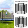 306M183m244m Trampoline Enclosure Net Fence Replacement Durable Safety Mesh Netting Suit Fitiness Accessories 6810Feet 240127