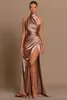 New Bridesmaid Dresses 2024 Sheath Mermaid High Neck SPlit Maid of Honor Gowns Women Formal Evening Prom Dress BC15523