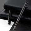 HERO Black Forest Fountain Pen Extra Fine EF/F Nib Classic Design with Converter Metal Stainless Steel Material Writing Pens 240123