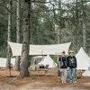 Tält och skydd Naturehike Strerch Hexagonal Butterfly Sun Shelter Camping Cotton Tarp Tält utomhus vattentät stor solskade markis