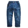 5003 Hosen für Jungen, Jeanshose mit elastischem Bund, Frühlings- und Herbst-Kinderhose 240118