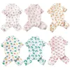 Vêtements pour chiens Vêtements pour animaux de compagnie pour petits chiens Combinaisons chaudes douces Mode Imprimer Chiot Pyjamas Mignon Chat Vêtements de Nuit Onesie Salopette