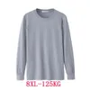 Men's Shirt Long Sleeve Winter Fall Large Size Large Size 5XL 6XL Casual TShirt Cotton 7XL 8XL Home TShirt Green Blue Black 240122