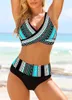 Women's Swimwear 2024 High Waist Bikini Woman Swimsuit Two Piece Set Sexy Beach Wear Swim Suit Female Loose Bathing